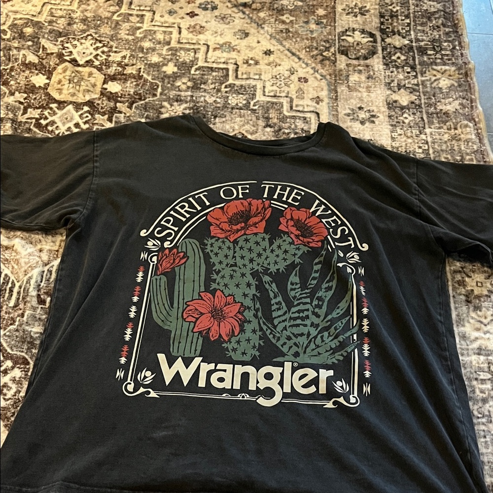 Wrangler Black Cactus Graphic Tee